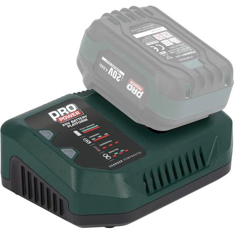 Cargador batería powerplus powpb90700 20V cable flexible indicadores