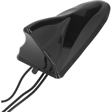 Antenne requin 3-en-1 GPS FM WiFi pour voiture, signal radio toit universel, compatible camping-car camion SUV, noir, réception améliorée (1/5)