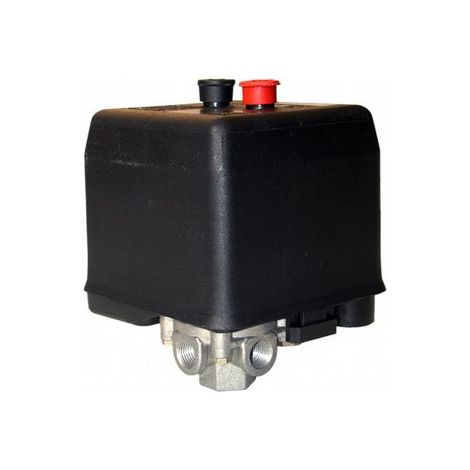 Lacme – Contacteur-disjoncteur 6,3-10Amp pour compresseurs triphasés – Protection jusqu'à 12 bar – Connexions tripolaires 1/4” Femelle (1/2)