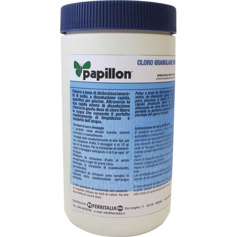 CLORO  dicloro 1KG PER PISCINE GRANULARE RAPIDO SCIOGLIMENTO - piscina