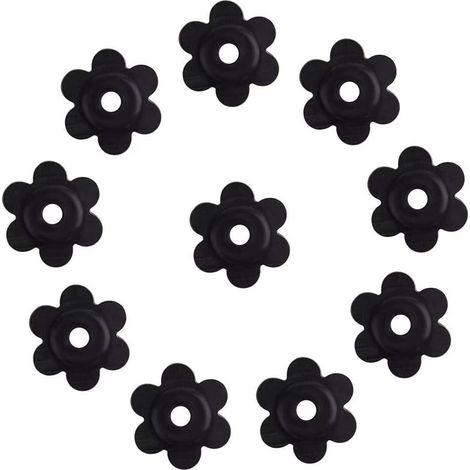 Lot de 10 supports pour drapeaux de jardin - Supports pour mâts de drapeau, fixations pour terrasse, usage intérieur et extérieur (1/5)