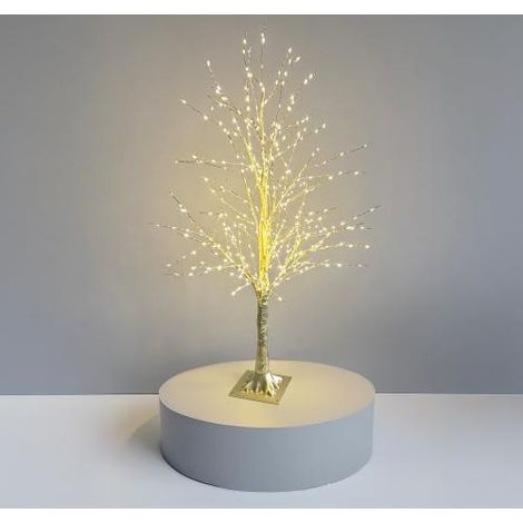 NATALE - ALBERO DECORATIVO DORATO 500LED L. CALDA MAURER