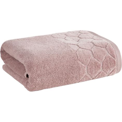 Toalla de baño Lumia de 70 x 140 cm, color rosa empolvado. (1/5)