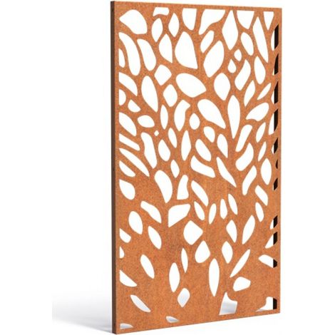 Adezz Paneel Abstract CPA9 Cortenstahl 110x180cm Gartenpaneel Sichtschutz Paneel Deko Wand (1/5)