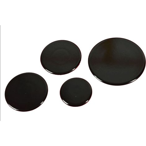 Ersatzteil - Original-Brennerhauben-Set (4 Stück) - - IGNIS, WHIRLPOOL, INDESIT, 2I MARCHI, ARISTON, SCHOLTES, ARISTON HOTPOINT