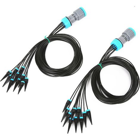 Kit d'irrigation goutte à goutte 2 buses, arroseur automatique pour pot, arrosage vacances domestique (1/5)