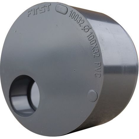 Tampon de réduction PVC FIRST évacuation Ø100x32 (1/4)