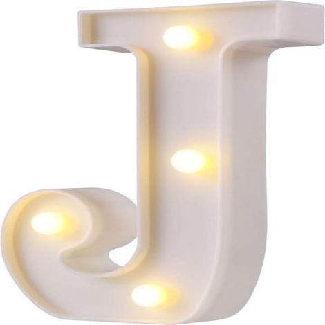 Lettre Lumineuse LED - Lettre Alphabet Éclairée pour Décoration Intérieure Extérieure - Idéale pour Mariage Fête Anniversaire Noël - 1 Pièce (1/5)