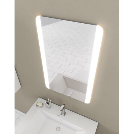ESPEJO C/LUZ LED RETROILUMINADO BORDER LINES 70X45CM (1/5)