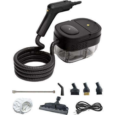 Limpiador a vapor portátil multiusos de 1600 ml, alta presión.