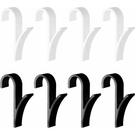 Lot de 8 Crochet pour Radiateurs Crochet Radiateur Seche Serviette,Crochet Radiateur,Crochets Porte-Serviettes pour Radiateur, Patères Radiateur de Salle de Bain,Porte-Serviettes pour Bain (1/5)