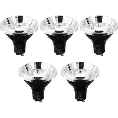 LUEDD Set di 5 lampadine LED GU10 dimmerabili a 3 livelli Kelvin 70mm 6W 500 lm 2200 - 3600K (1/4)