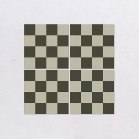 Carrelage Effet Damier MAKAI 20x20 cm Negro Makai