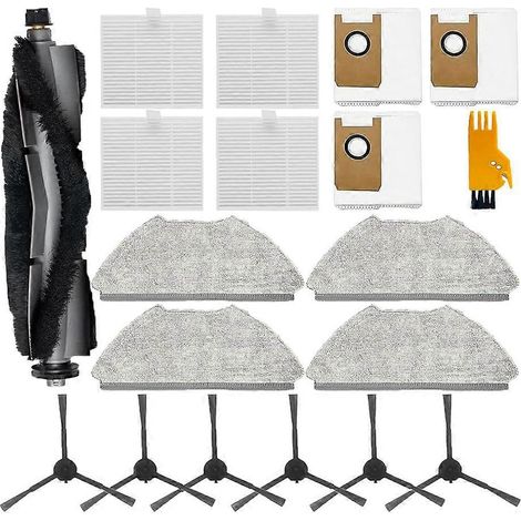 Filtre pour aspirateur brosse pour aspirateur Filtre de brosse pour aspirateur filtre de 19 – pièce Accessoire Kit pour T20+ Robot Aspirateur: Main Brosse – Sac à poussière – HEPA Filtre – Serpillière (1/5)