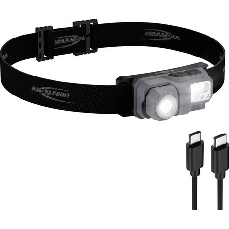 ANSMANN HD800R Lampe frontale à capteur, tête orientable (1/4)