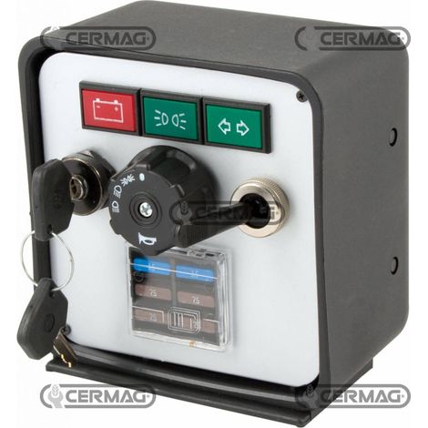 Salpicadero para sistema de luces con batería para máquina agrícola