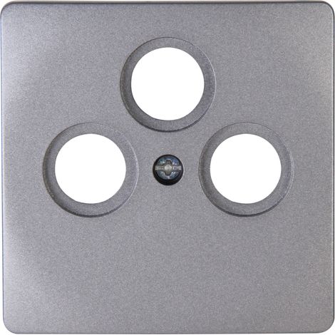 Kopp Antennenabdeckung für 3 Anschlüsse Venedig, TV, platin, 492043187 Kopp (1/2)