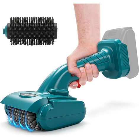 Brosse électrique sans Fil Barbecue pour 18 V (sans Batterie) brosse de nettoyage avec 2 têtes de Brosse rotative à 360° pour barbecue, salle de bain, cuisine (1/5)