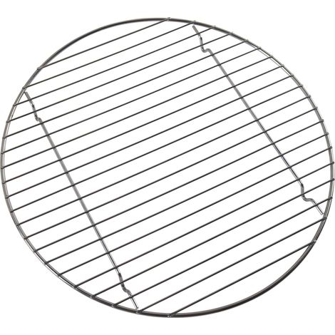 Filtex griglia di raffreddamento tonda ferro cromato con piedi 30 cm
