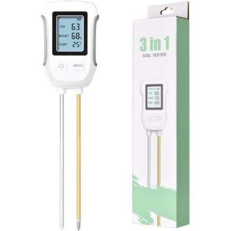 5 in 1 Soil Tester PH Meter Digital Plant Thermometer Tester with Brightness/Temperature/Soil PH/Soil Moisture/Environmental Humidity, for Garden Lawn Farm (1/5)
