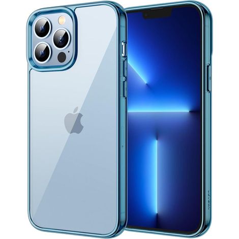 Handyhülle iPhone 13 Pro Stoßstange Rückseite Vergilbung Navy Blau (1/5)