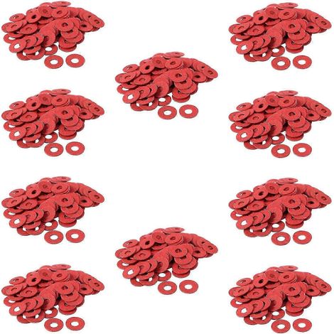 1000 vis rouges pour carte mère avec rondelles isolantes en fibre FDQ (1/5)