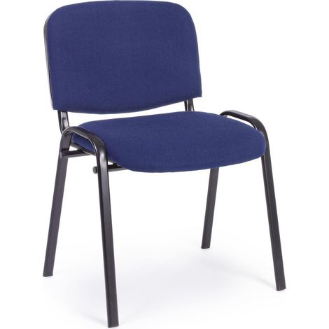 Besucherstuhl / Konferenzstuhl / Stuhl XT 600 4er Pack schwarz / blau hjh OFFICE (1/5)