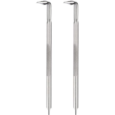 2PCS Tournevis Offset SL6/SL6 À Angle Droit 5.91" Argent (1/5)