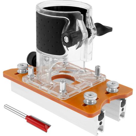 Trywise Support de Fente de Fixation Invisible 2 en 1, Base de Toupie pour le Travail Du Bois, Base de Coupe, Rainure pour Armoire de pour le travail du bois de bricolage (1/4)