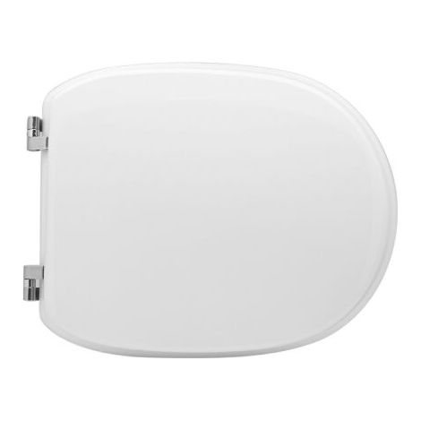 Abattant WC pour vase Althea Lisa 39,5-45x34,5 cm abattant WC blanc en bois stabilise' moule' en polyester avec charnie'res re'glables