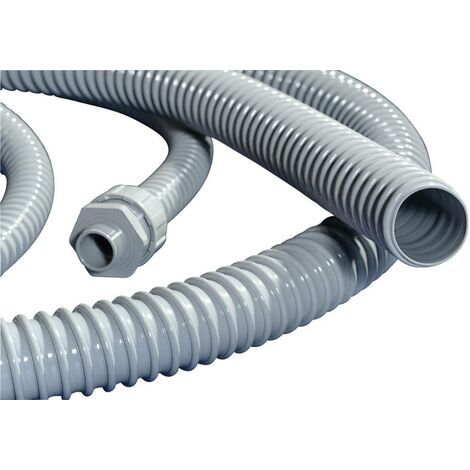 HellermannTyton Tuyau corrugé gris 16 mm flexible