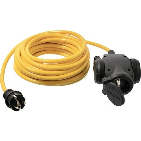 Prolunga elettrica as schwabe 3 metri giallo 16 ampere