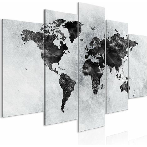 Tableau béton dans le monde entier - 200 x 100 cm (1/4)