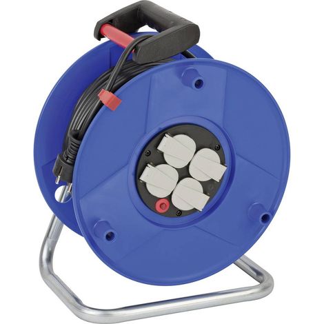 Bobina di cavo Garant 50m H05VV-F 3x1,5 mm² 290mm 4 prese di protezione con spina (1/5)