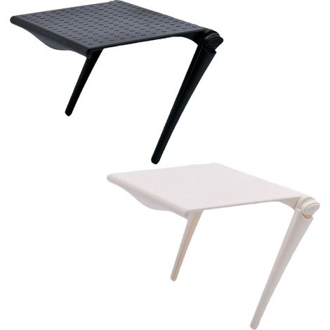 Étagère Supérieure TV, 2 Pièces Tablette Supérieure pour Téléviseur Tablette Réglab pour TV Box,Routeur,Appareil Photo,Boîte de Jeu,Télécommande,Etc.(Noir et Blanc) (1/5)