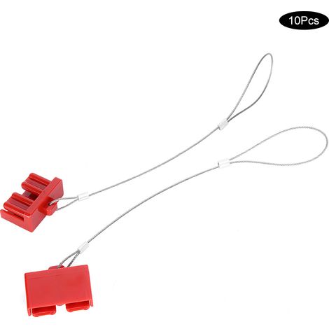 10 capuchons anti-poussière pour chariots élévateurs, capuchons de protection en plastique rouge à texture rigide, 120 A (1/5)