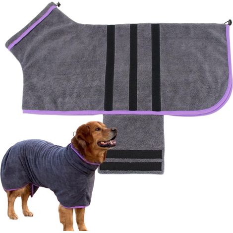 S chant pour Chien Manteau Serviette Hautement Absorbant (1/5)