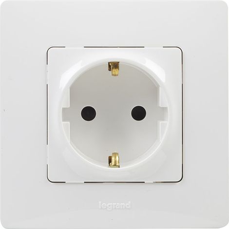 BASE ENCHUFE EMPOTRAR BLANCO