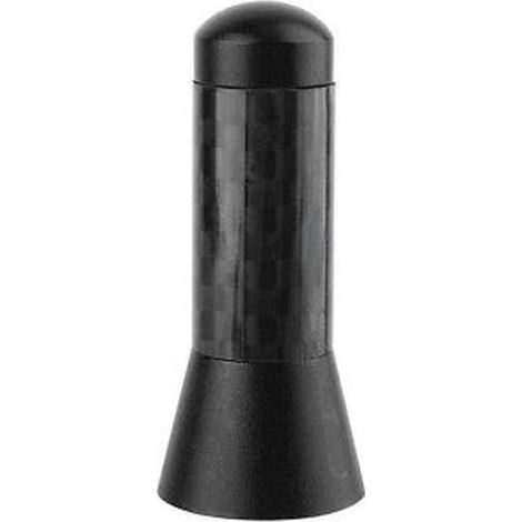 Antenna corta per auto da 3,5 cm, universale per radio FM, realizzata in lega di alluminio e fibra di carbonio. (1/5)