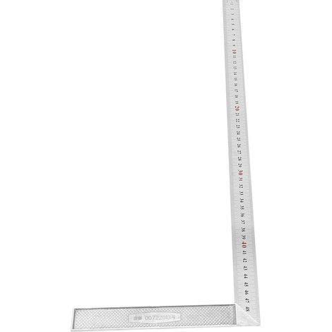 50 cm langes 90-Grad-Lineal aus Aluminiumlegierung mit gerader Kante, rechteckiges Lineal (dick) (1/5)
