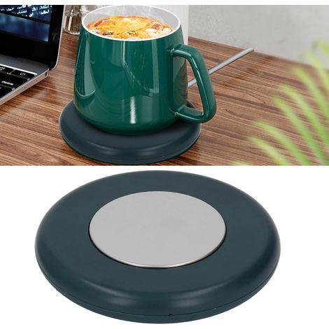 Chauffe-tasses/chauffe-café/tapis chauffant pour café isolé USB, appareil de chauffage à 55 degrés, contrôle de la température, base chauffante pour café, USB vert. (1/5)