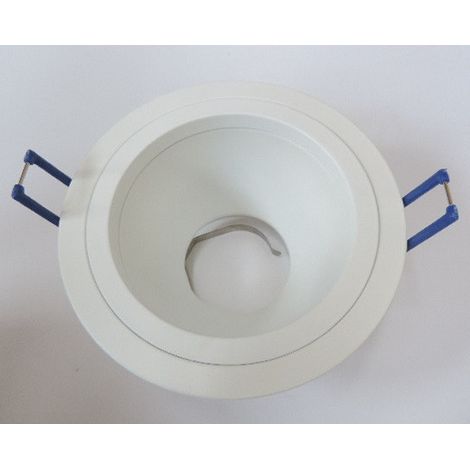 Spot encastré rond blanc fixe décoratif Ø 112mm LED 13W 2700K 960lm 38° IP20 Europole (1/2)