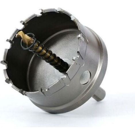 Bimetall-Lochsäge, 80 mm, Hartmetall, Industriequalität, Edelstahl, Schnellarbeitsstahl, für Metall, Aluminiumlegierung, Kunststoff, Holz