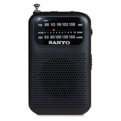 RADIO PORTATIL MINI AM/FM NEGRA SANYO