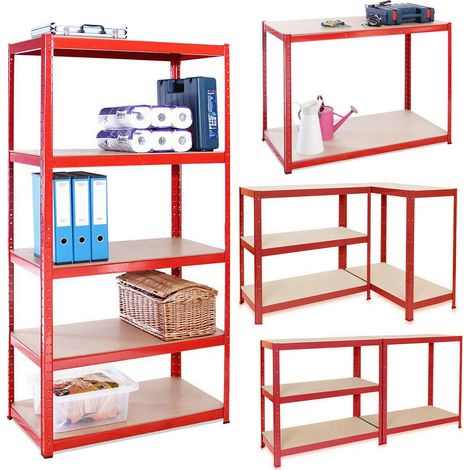 5 Tier Layer Shelf Storage Shelving Rack Heavy Duty Kitchen Garage Racking 875 Kgs Capacity (1/5)