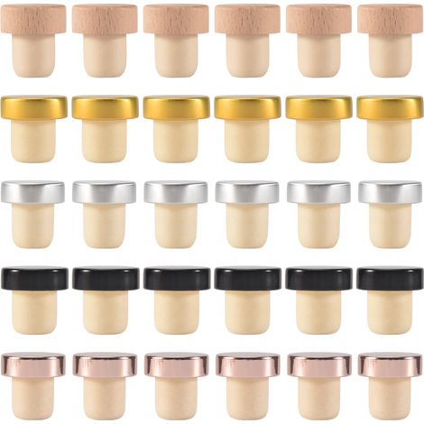 Verpackt mit 30 T-förmigen Korken für Weinproben. (1/3)
