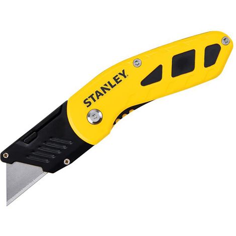 Stanley STHT10424-0 Black and Yellow Fixed-Blade Utility Knife with Sharp Blade
