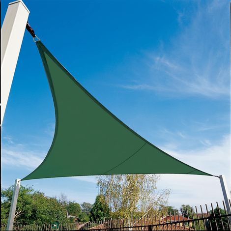 Voile d'ombrage triangulaire 2x2x2m, imperméable, Angle, auvent de protection solaire pour jardin extérieur (1/5)