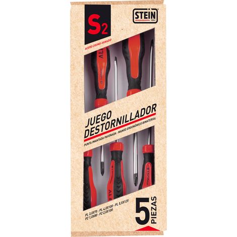 JUEGO DESTORNILLADOR STEIN 5 PIEZAS 3PL-2PH