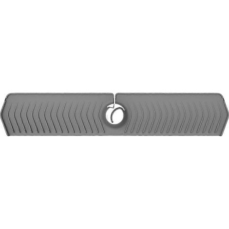 Tapis de robinet d'évier de cuisine, protection et égouttage en silicone de 76 cm, pliable, garde les comptoirs au sec (1/5)